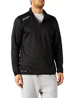 Bluzy męskie - Uhlsport Męska bluza Essential 1/4 Zip, czarno-biała, XXL 100517101 - miniaturka - grafika 1