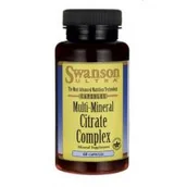 Układ nerwowy - Swanson, Usa Cytryniany Multi Mineral Citrate Complex - suplement diety 60 kaps. - miniaturka - grafika 1