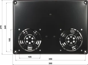 Delta PANEL WENTYLATORÓW EPRADO-A19-2W DO SZAFY RACK - Akcesoria do szaf serwerowych - miniaturka - grafika 1