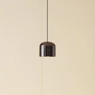 Lampy sufitowe - Lindby lampa wisząca LED Lumaro,czarny,Ø8,2cm,aluminium,48V,ściemniany - miniaturka - grafika 1