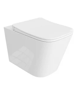 Lavita MAIO Miska wisząca biała z deską - Miski WC - miniaturka - grafika 1