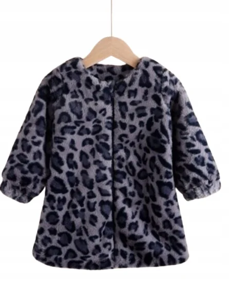 SHEIN PŁASZCZ DZIECIĘCY GRANATOWY WZÓR 110 V3Z