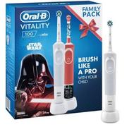 Szczoteczki do zębów dla dzieci - Braun Oral-B D100 Cross Action + D100K Star Wars - miniaturka - grafika 1
