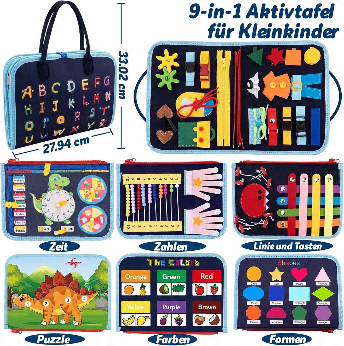 Mata Edukacyjna Dla Dzieci Składana Zabawka Montessori J.Angielski