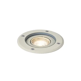 QAZQA Nowoczesny reflektor gruntowy szaro-beżowy GU10 50mm regulowany IP65 - Delux - Lampy ogrodowe - miniaturka - grafika 1