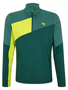 Bluzy męskie - Ziener Ziener Męska bluza narciarska Joost z długim rękawem, oddychająca zielony Zielony $93wierk 50 207251 - grafika 1
