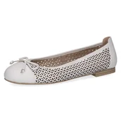 Baleriny - Baleriny białe Kendra [22185-42-102] - Caprice - miniaturka - grafika 1