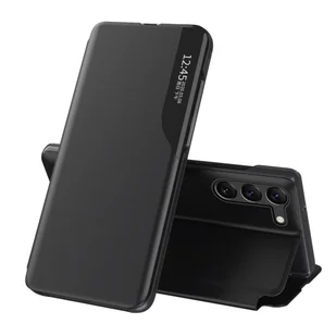 Etui pokrowiec do Samsung S24 z klapką i podstawką Eco Leather View Case czarne HURTEL - Etui i futerały do telefonów - miniaturka - grafika 1