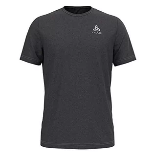 Koszulki męskie - Odlo Męski T-shirt S/S Crew Neck Millennium Element T-shirt czarny czarny melanż S 350372 - grafika 1