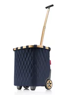Torby i wózki na zakupy - Wózek torba na zakupy Reisenthel Carrycruiser - frame / rhombus midnight gold - miniaturka - grafika 1