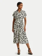 Sukienki - Lauren Ralph Lauren Sukienka koszulowa 250932707001 Écru Regular Fit - miniaturka - grafika 1