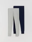 Skarpetki dla dzieci - Reserved - Bawełniane kalesony 2 pack - granatowy - miniaturka - grafika 1