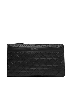 Calvin Klein Saszetka Emblem Aop Emboss Square Sling LV04D3277G Czarny - Nerki - miniaturka - grafika 1