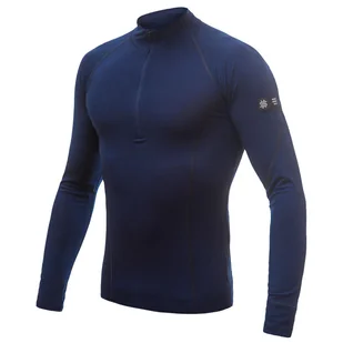 Męska koszulka Sensor Merino Active dl.rukáv Rozmiar: L / Kolor: ciemnoniebieski - Koszulki sportowe męskie - miniaturka - grafika 1