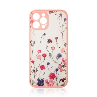 Etui na telefon komórkowy "Flower" kompatybilne z iPhone 13 Pink - Etui i futerały do telefonów - miniaturka - grafika 1