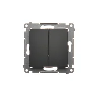Wyłączniki światła i elektryczne - Łącznik świecznikowy Kontakt-Simon 54 DW5.01/49 moduł 10AX, 250V~, szybkozłącza - miniaturka - grafika 1