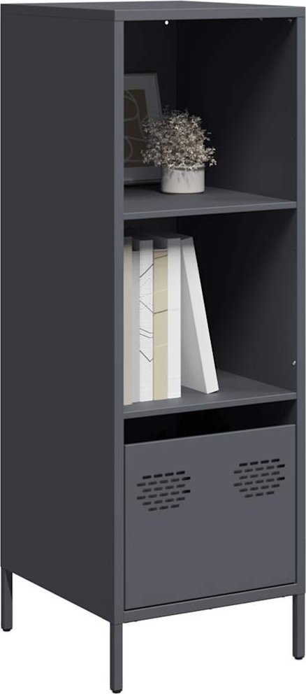 vidaXL vidaXL Szafka, antracytowa, 35x39x103,5 cm, stal