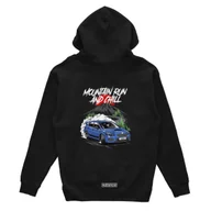 Odzież do sportów motorowych - Czarna bluza z kapturem SUBARU IMPREZA RAPTOREYE-L - miniaturka - grafika 1
