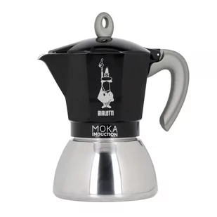 Bialetti Kawiarka New Moka Induction 6 filiżanek Czarna 7196-uniw - Zaparzacze i kawiarki - miniaturka - grafika 1
