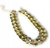 Obroże dla psów - Obroża Dla Psa Łańcuch Złoty Pozłacany Rozmiar M - miniaturka - grafika 1