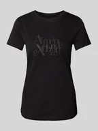 Koszulki i topy damskie - T-shirt z nadrukiem z logo - miniaturka - grafika 1