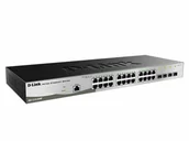 Switche - D-Link DGS-1210-28/ME/E łącza sieciowe Zarządzany L2+ Gigabit Ethernet (10/100/1000) 1U Czarny, Szary DGS-1210-28/ME/E - miniaturka - grafika 1
