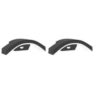 Lampy ogrodowe - vidaXL Zewnętrzne kinkiety LED z czujnikami, 2 szt., czarne, aluminium - miniaturka - grafika 1