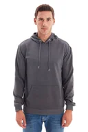 Bluzy męskie - TRENDYOL MAN BLUZA MĘSKA Z KAPTUREM SZARA MELANŻ DŁUGI RĘKAW L 5DA - miniaturka - grafika 1