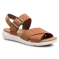 Sandały damskie - Timberland Sandały Wilesport Lthr Sandal TB0A1TSNF13 Rust Nubuck - miniaturka - grafika 1