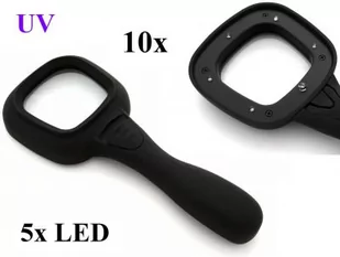 Profesjonalna Lupa - Powiększenie 10x!! + Podświetlenie 5x LED + Światło Ultrafioletowe UV. - Lunety i akcesoria - miniaturka - grafika 1