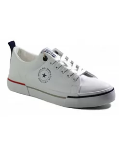 TRAMPKI BIG STAR - LL174209 WHITE - Big Star - Półbuty męskie - miniaturka - grafika 1