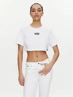 Koszulki i topy damskie - Vans T-Shirt Flying V Crew Crop Ii VN000GFF Biały Regular Fit - miniaturka - grafika 1