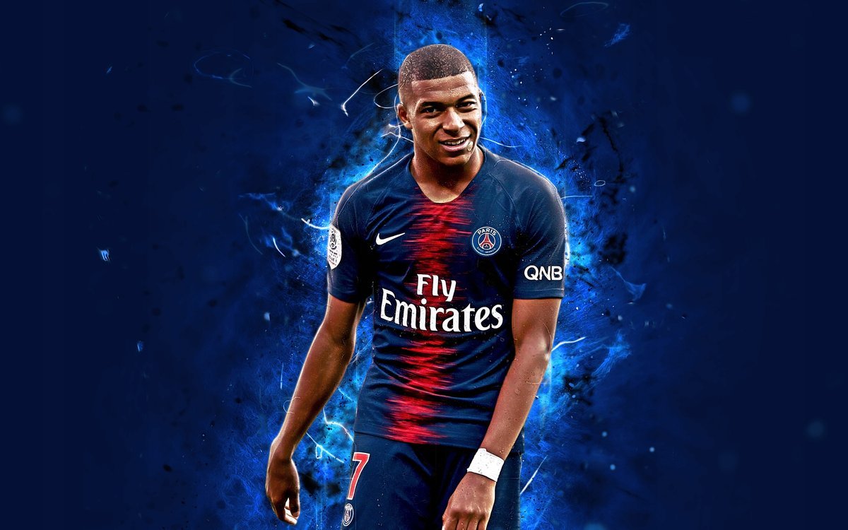 PODKŁADKA POD MYSZ Z Nadrukiem 22x18 cm Kylian Mbappe Tekst Prezent