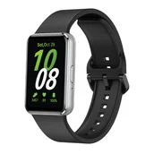 Akcesoria do smartwatchy - Opaska pasek silikonowy Vanfone do Samsung Galaxy Fit 3 SM-R390, czarny - miniaturka - grafika 1