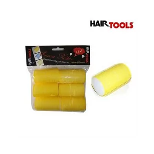 HAIR TOOLS Wałki Z Gąbką Żółte 32mm 6szt - Wałki do włosów - miniaturka - grafika 1