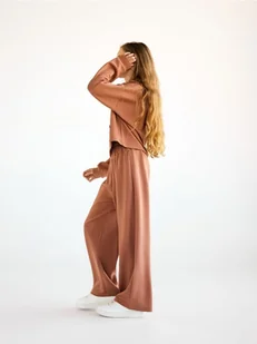Reserved - Spodnie wide leg - brązowy - Spodnie i spodenki dla dziewczynek - miniaturka - grafika 1