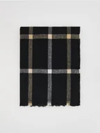 Czapki damskie - Reserved - Szalik w kratę z wiskozą - czarny - miniaturka - grafika 1