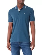 Koszulki męskie - Champion Męska koszulka polo Legacy Light Cotton Pique C-Logo Shirt, szaro-niebieski, S - miniaturka - grafika 1