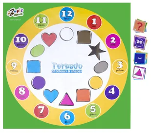 Mata Edukacyjna - Tornado Of Colours And Shapes - Maty edukacyjne - miniaturka - grafika 1