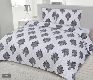Matex Multitex Pościel flanelowa biało-czarna, 2x 70x80 cm, 160x200 cm - Pościel - miniaturka - grafika 1