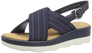 Clarks Clara Cove, Sandały Damskie, Granatowy, 41.5 EU - Sandały damskie - miniaturka - grafika 1