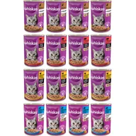 Mokra karma dla kotów - Whiskas Mokra karma dla kota Whiskas różne smaki pakiet 16 x 400 g - miniaturka - grafika 1
