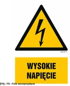 Tablice BHP - SIGNPROJECT HA003 - Wysokie napięcie 500x750 - miniaturka - grafika 1