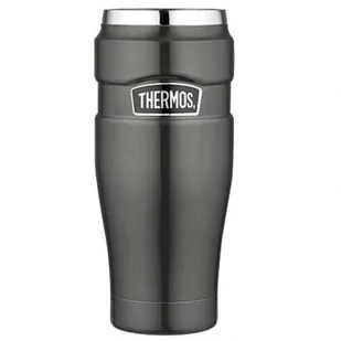 Thermos Wodoszczelny termokubek 0,47l metaliczny szary TH-160025 - Termosy - miniaturka - grafika 1
