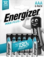 Baterie i akcesoria - Baterie Alkaliczne Energizer MAX Plus AAA 6 szt. - miniaturka - grafika 1