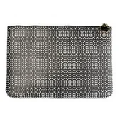 Kosmetyczki, organizery i kuferki - Auri Auri Simple Black & White kosmetyczka koperta duża - miniaturka - grafika 1