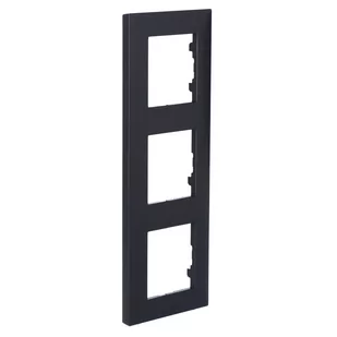 Legrand Ramka potrójna Niloe Step czarna 863593 - Klawisze i ramki - miniaturka - grafika 1