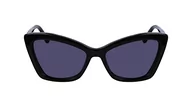 Okulary przeciwsłoneczne - KARL LAGERFELD KL6105S Okulary przeciwsłoneczne, czarne, jeden rozmiar dla kobiet, czarny, rozmiar uniwersalny - miniaturka - grafika 1