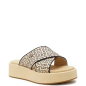 Klapki i japonki damskie - Tommy Hilfiger Klapki TH MONO RAFIA - miniaturka - grafika 1