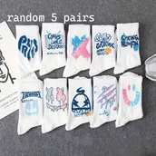 Inne - TEMU 10 Stylów Skarpetek do Połowy Łydki, Modne Dopasowanie dla Studentów i Sportowych Skarpetek Koszykarskich, Antyzapachowe - miniaturka - grafika 1